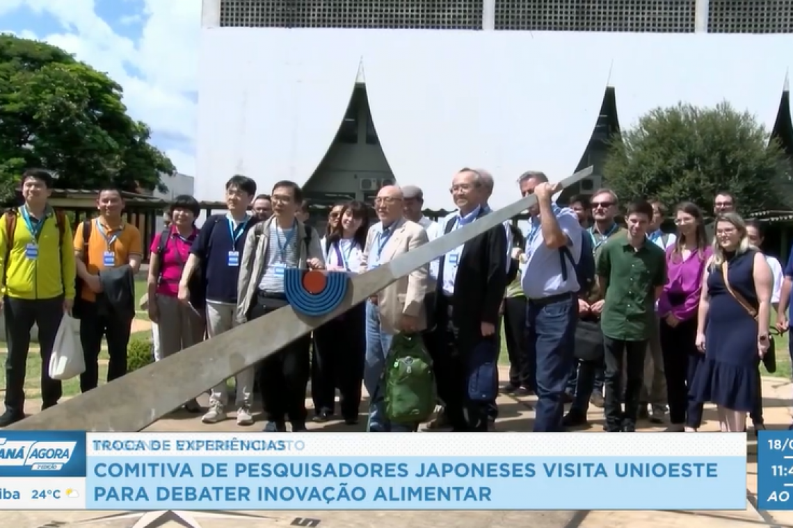 Campus de Cascavel recebe comitiva de pesquisadores Japoneses para dialogar sobre inovação alimentar